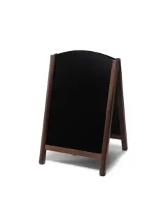Kundenstopper Kreidetafel gebogen | B 55 cm x H 85 cm | ohne Druck