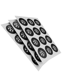 Temperaturbeständige Stickerbogen