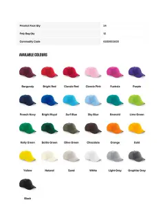 Basecap Basic Original 5 Panel Cap