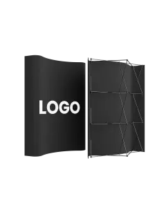 Pop-Up Faltwand | 2 x 3 Felder gebogen | einseitig bedruckt