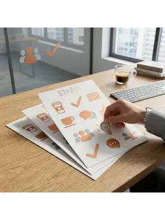 STAFIX-Stickerbogen mit klebstofffreien Aufklebern