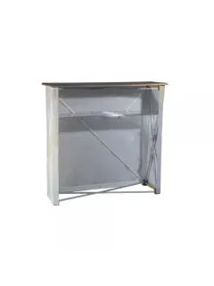 Textilfalttheke | B 106 cm x H 102 x T 36 cm | einseitig bedruckt