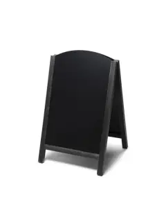 Kundenstopper Kreidetafel gebogen | B 55 cm x H 85 cm | ohne Druck