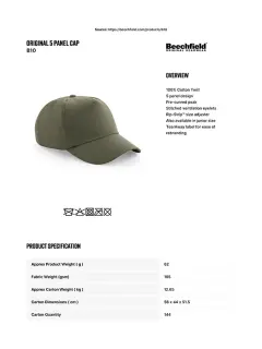 Basecap Basic Original 5 Panel Cap