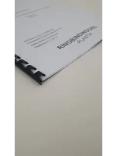 Abschlussarbeit | Plastik-Spiralbindung 201 bis 400 Seiten | unbedrucktes Cover