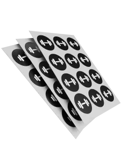 Extrem stark haftende Stickerbogen
