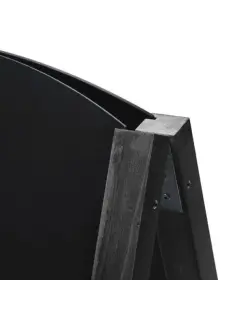 Kundenstopper Kreidetafel gebogen | B 55 cm x H 85 cm | ohne Druck