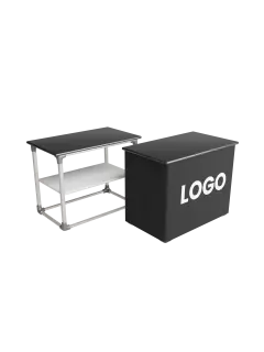 Messetheke MODULATE | B 80 cm x H 101,5 cm x T 60 cm | einseitig bedruckt