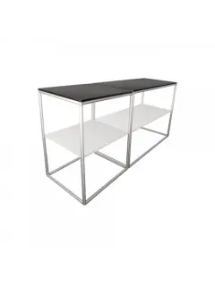 Messetheke MODULATE | B 80 cm x H 101,5 cm x T 60 cm | einseitig bedruckt