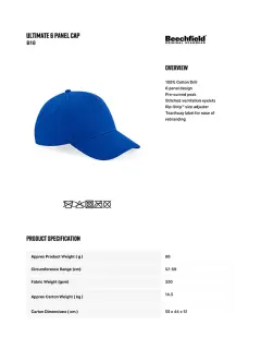 Basecap Basic Ultimativ 6 Panel Cap