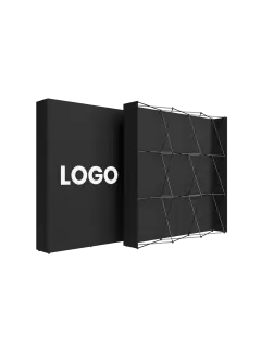 Pop-Up Faltwand | 3 x 3 Felder gerade | einseitig bedruckt