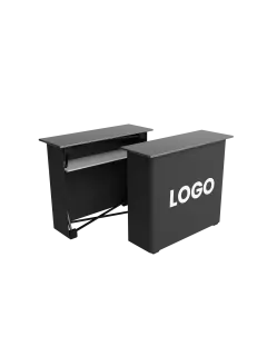 Textilfalttheke | B 106 cm x H 102 x T 36 cm | einseitig bedruckt