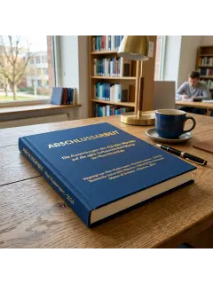 Abschlussarbeit | Hardcover | Golddruck Cover