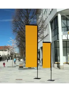 Beachflag Rechteck | Small (200 cm) | einseitig oder beidseitig bedruckt