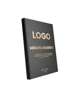 Abschlussarbeit | Hardcover | Golddruck Cover