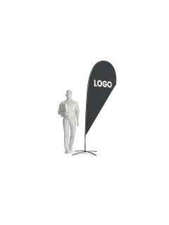 Beachflag Drop | Medium (280 cm) | einseitig oder beidseitig bedruckt