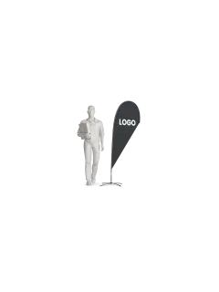 Beachflag Drop | Extra Small (189 cm) | einseitig oder beidseitig bedruckt