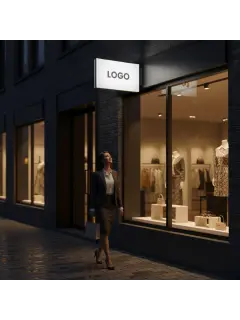 LED-Leuchtkasten beidseitig Haube