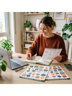 Individuelle Stickerbogen