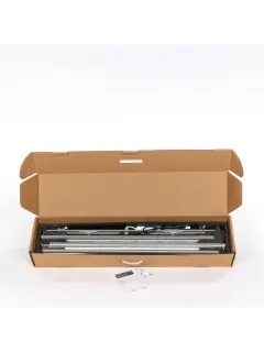 Moss Rahmensystem beleuchteter Textil Spannrahmen freistehende LED-Leuchtbox Aluminium 80mm beidseitig inkl. Stellfüße