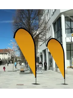 Beachflag Drop | Small (210 cm) | einseitig oder beidseitig bedruckt