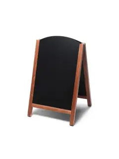 Kundenstopper Kreidetafel gebogen | B 55 cm x H 85 cm | ohne Druck