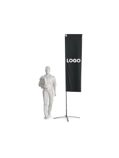 Beachflag Rechteck | Medium (300 cm) | einseitig oder beidseitig bedruckt