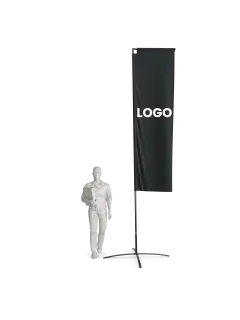 Beachflag Rechteck | Large (400 cm) | einseitig oder beidseitig bedruckt