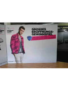 Textilfaltwand | gerade und gebogen | einseitig bedruckt
