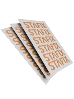 STAFIX-Stickerbogen mit klebstofffreien Aufklebern